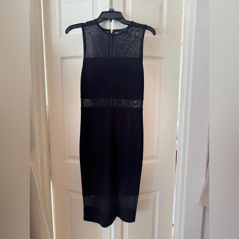 FRENCH CONNECTION midi dress. Size 4 (US). Black